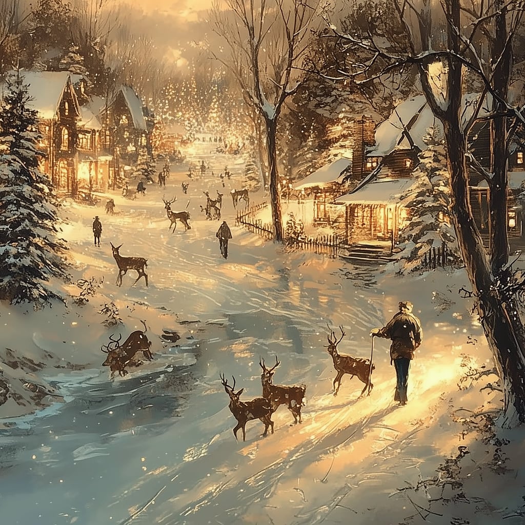 The Evening Watch of the Deer - Product Image - 1