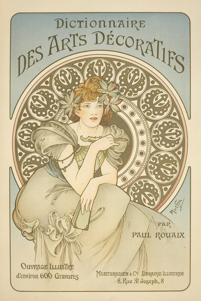 Alphonse Mucha - Dictionnaire des Arts Décoratifs (c. 1902)