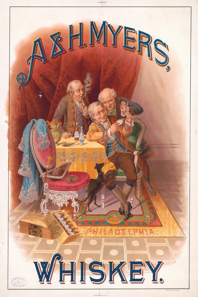Wells & Hope Co. - A & H. Meyers, whiskey (1885)