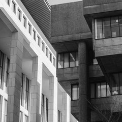 Steve Pancrate - Monochrome view of contrasting modern architectural styles in Boston, MA.