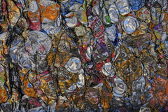 Engin Akyurt - Crushed aluminum cans forming a colorful and artistic recycling texture.