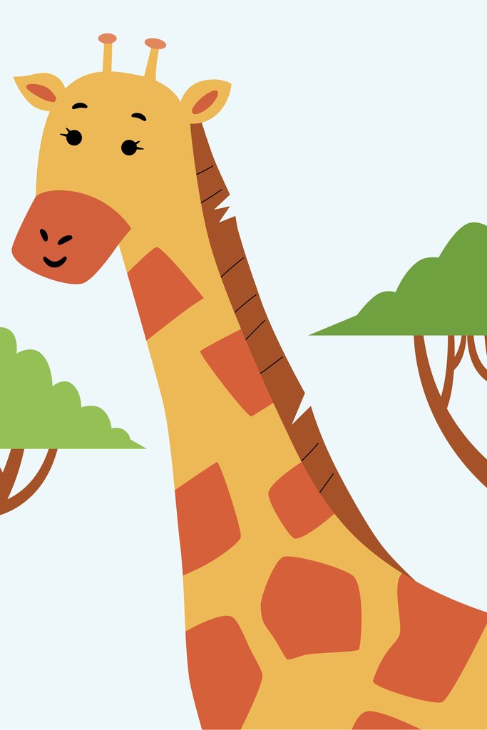 Zulfahmi Al Ridhawi - A giraffe standing next to a tree filled forest