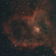 Marco Milanesi - A stunning capture of the Heart Nebula showing intricate star patterns and cosmic clouds.