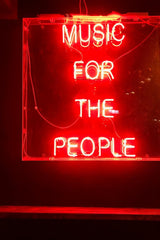 Tallie Robinson - Red music for the people LED light photo