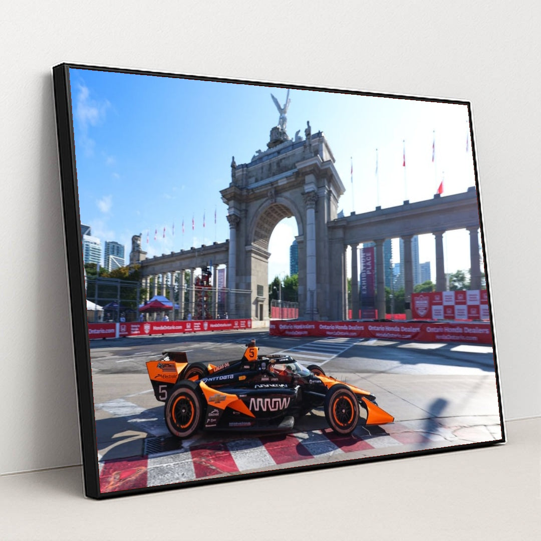Pato O'Ward — Ontario Honda Dealers Indy Toronto | Trackside Action by Joe Skibinski - Black Frame Stretchiez