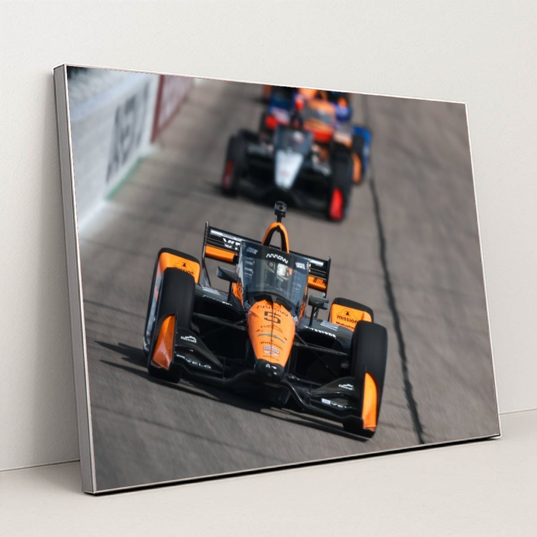 Pato O'Ward — Synk 275 Powered By Sukup | On the Circuit by Chris Owens - Silver Frame Stretchiez