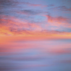 Animesh Srivastava - A vibrant and serene depiction of a sunset sky with vivid pink and blue hues.