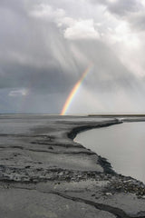 Matt Hardy - A breathtaking view of a rainbow over Mont Saint-Michel's coastline in Normandy, France.
