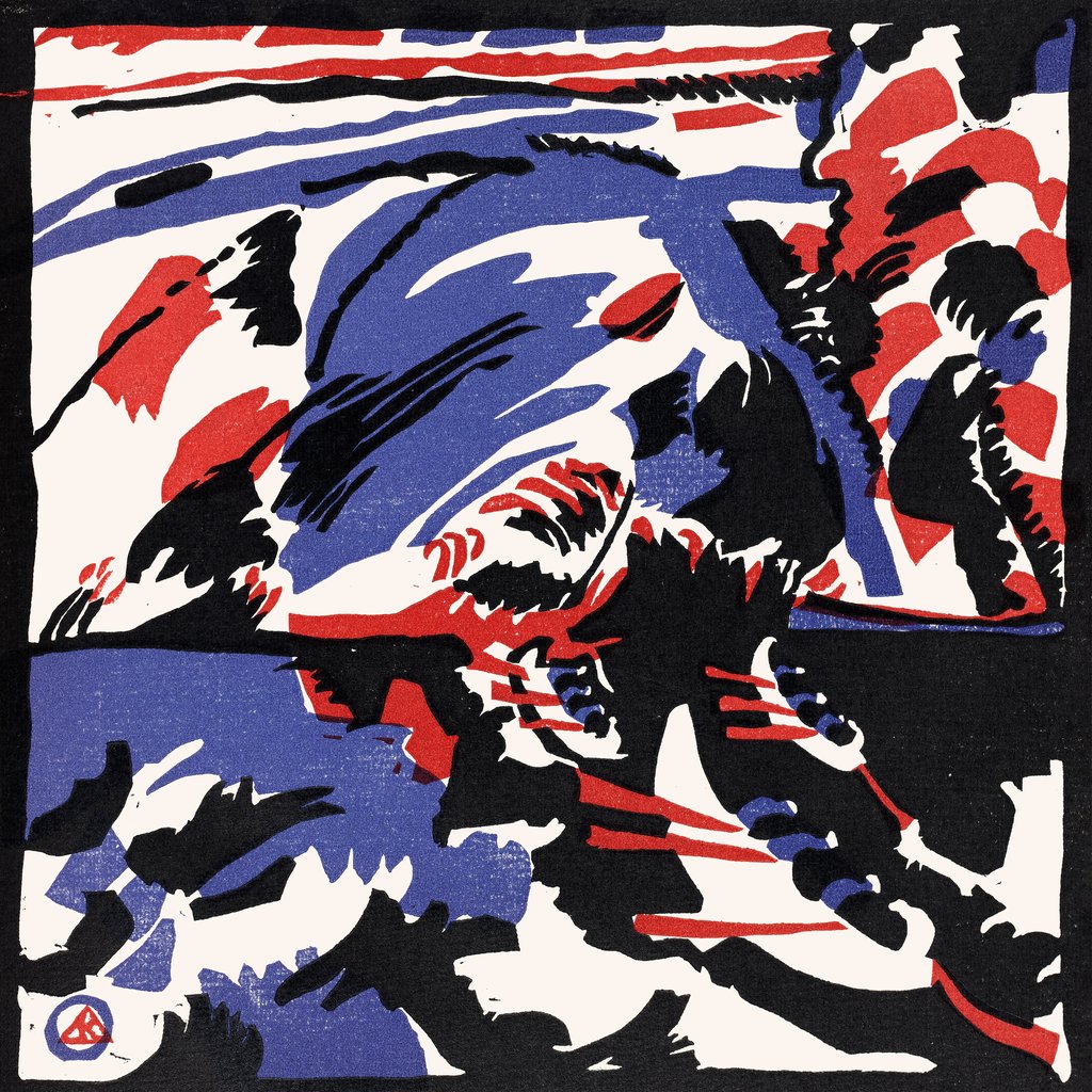 Wassily Kandinsky - Two Women in a Moonlit Landscape (1909–1911)