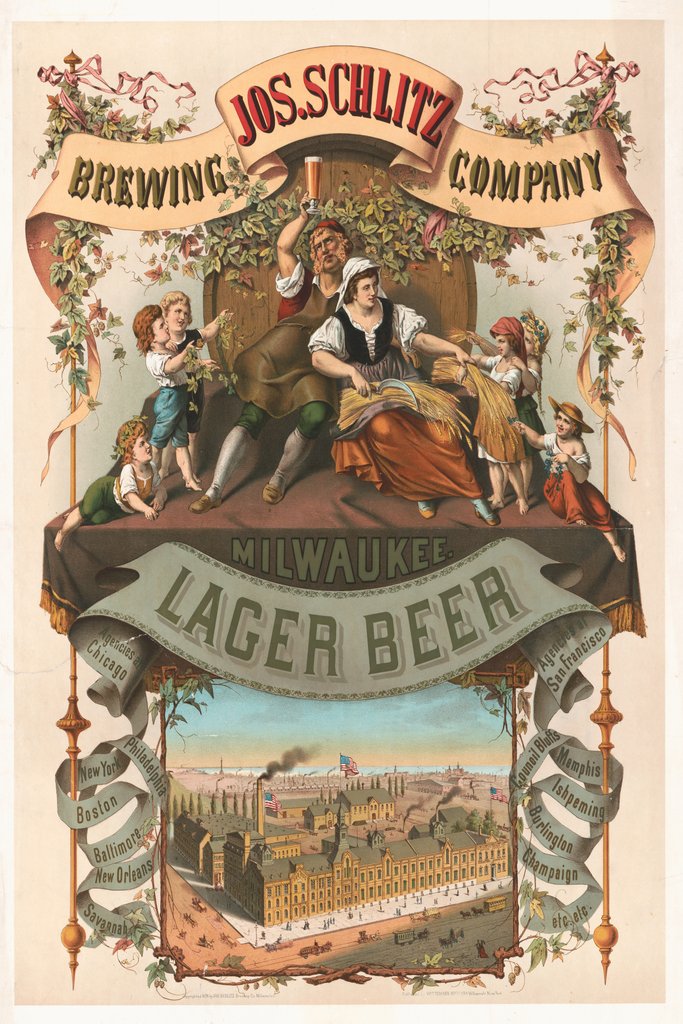 Moritz Ulffers - Jos. Schlitz brewing company, Milwaukee lager beer (1878)