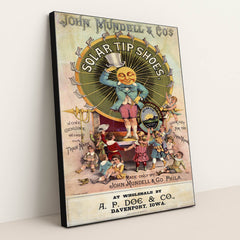 John Mundell & Co’s solar tip shoes Made only by John Mundell & Co. Phila.