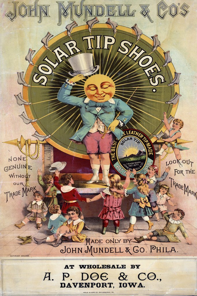 Wells & Hope Co. - John Mundell & Co’s solar tip shoes Made only by John Mundell & Co. Phila.
