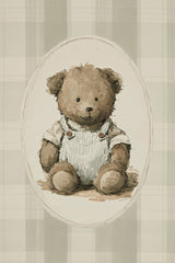 Teddy in Overalls by Anna Stone
