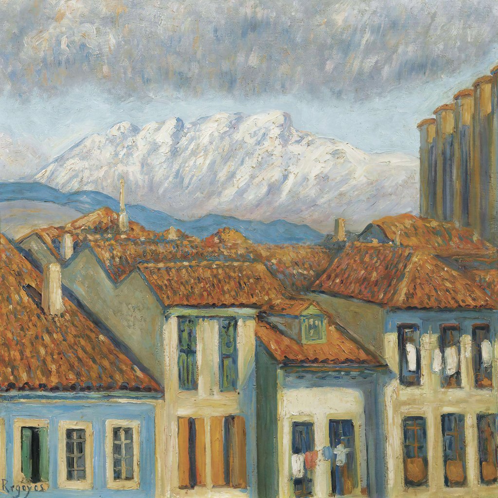 Darío de Regoyos - Rentería and the mountains ofAya