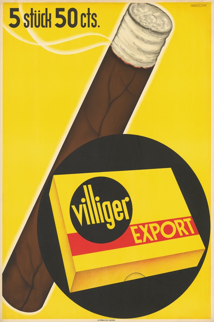 Johannes Handschin - 5 Stück 50 cts. – Villiger Export (1937)