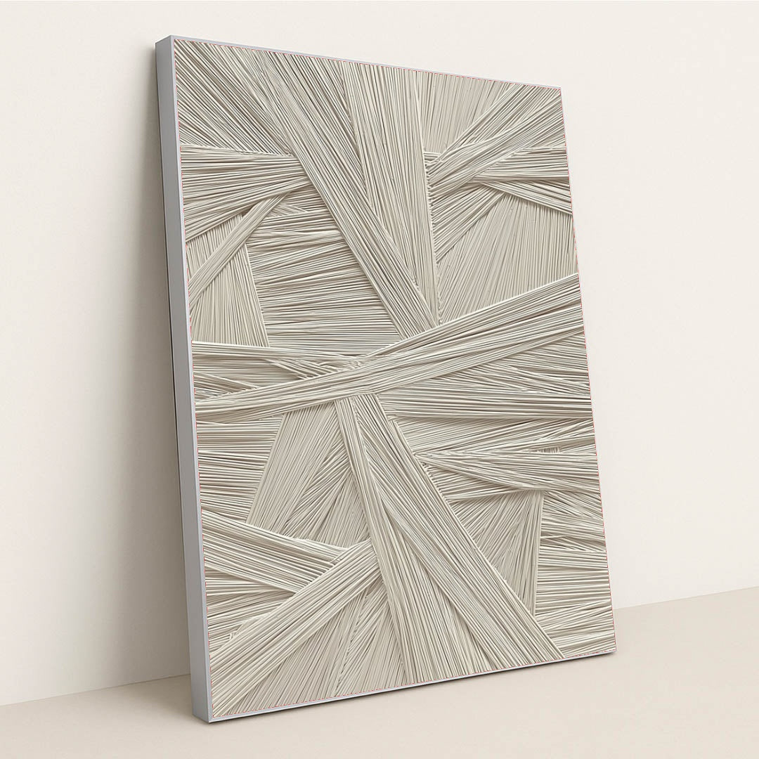 Woven in Beige by Celeste - Silver Frame Stretchiez