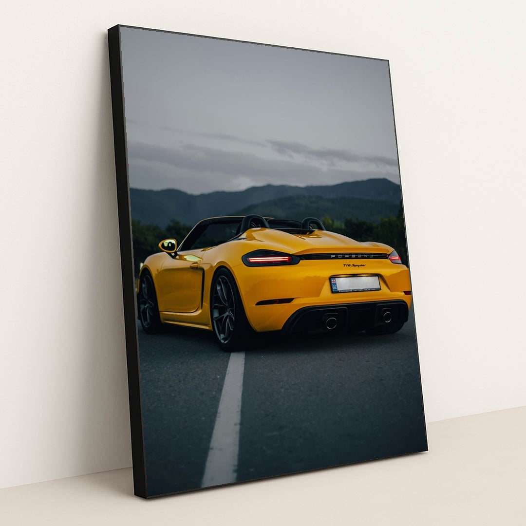 718 Spyder at Dusk by D Panyukov - Black Frame Stretchiez