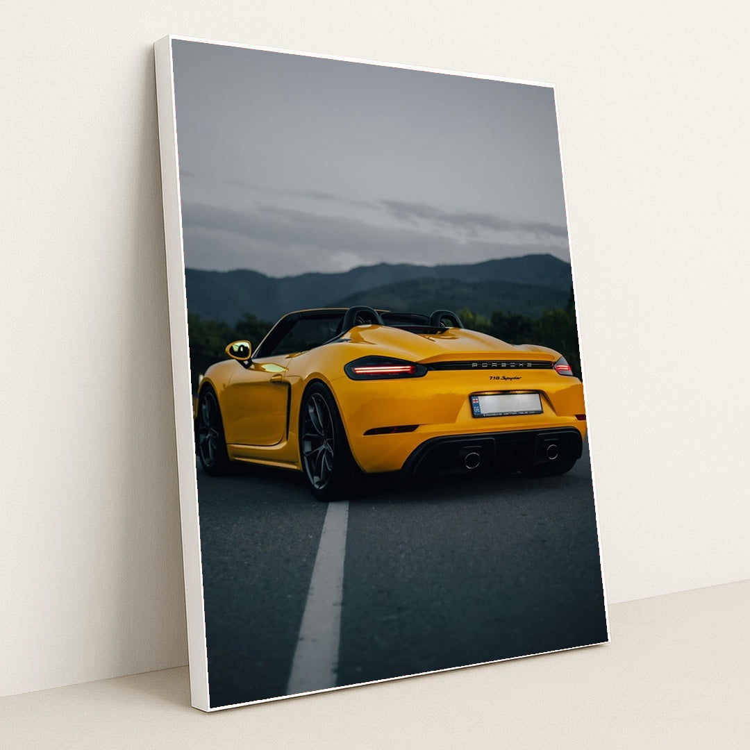 718 Spyder at Dusk by D Panyukov - White Frame Stretchiez