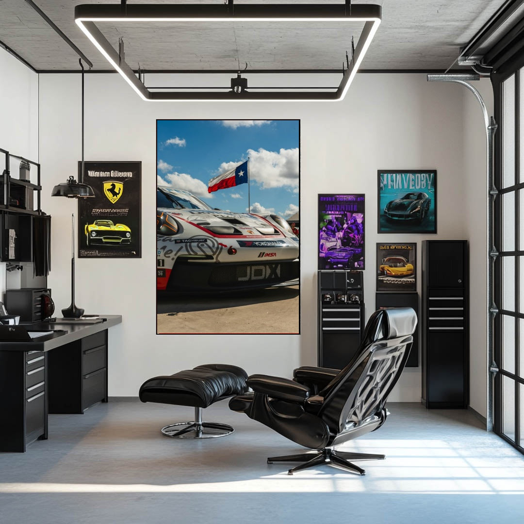 Porsche Race Car Under the Texas Sky - Product Image - 6