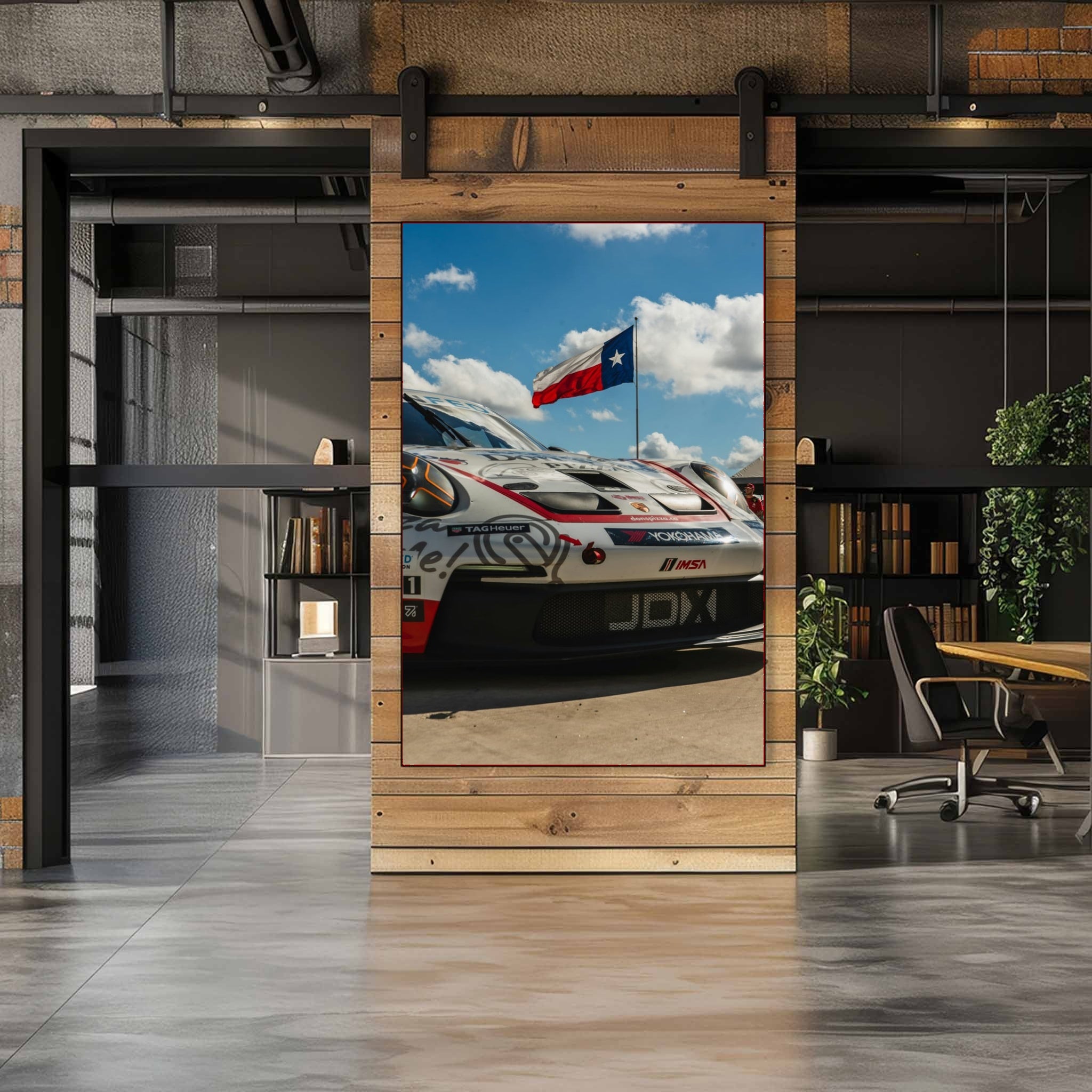 Porsche Race Car Under the Texas Sky - Product Image - 7