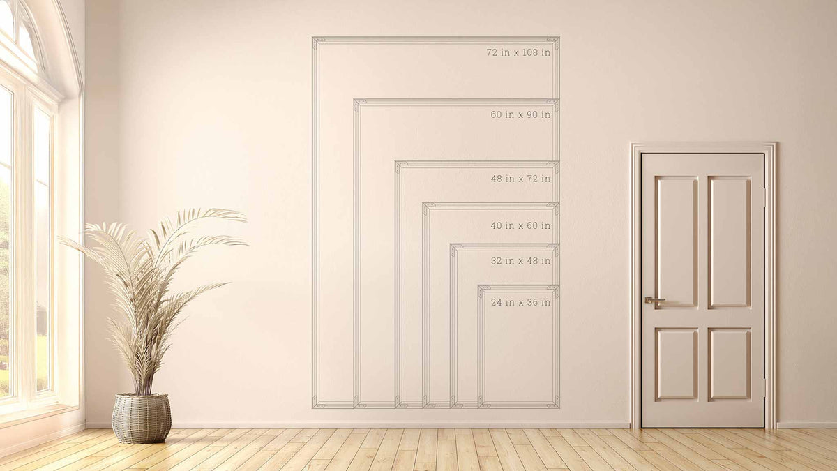 Ground Potrait Size Sizing Guide – WallGusto