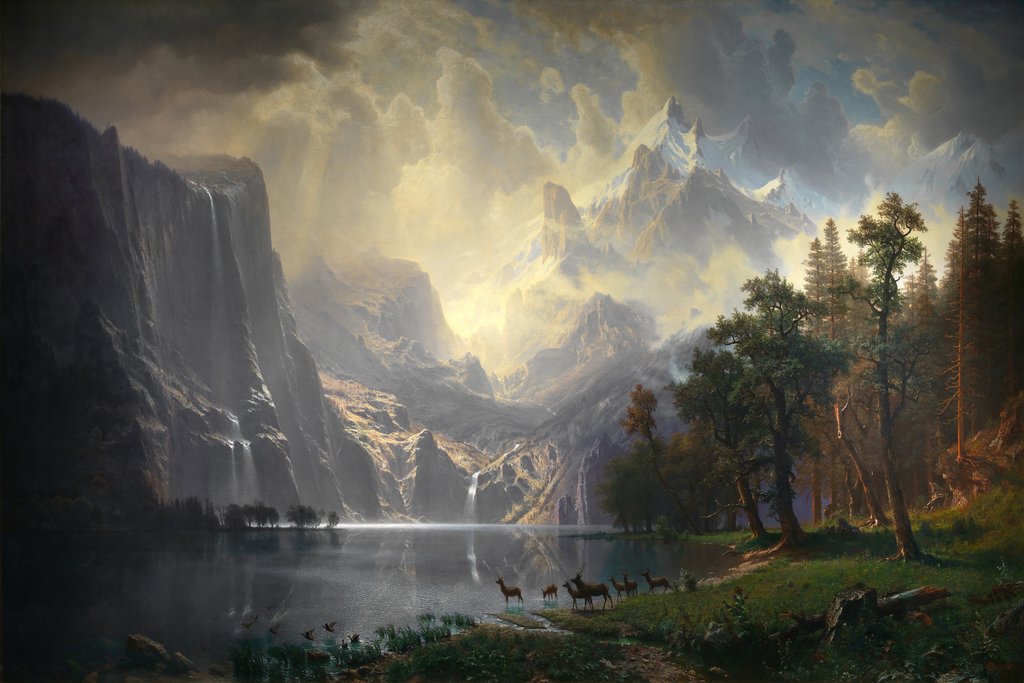 Albert Bierstad - Among the Sierra Nevada, California (1868