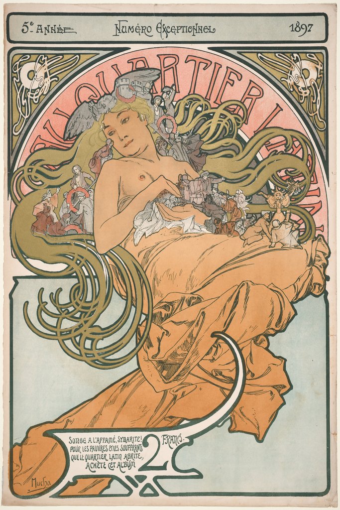 Alphonse Mucha - Au Quartier Latin (1897)