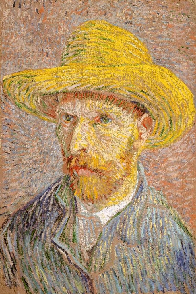 Vincent van Gogh - Self-Portrait with a Straw Hat (1887)