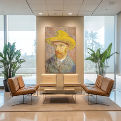 Self-Portrait with a Straw Hat (1887)