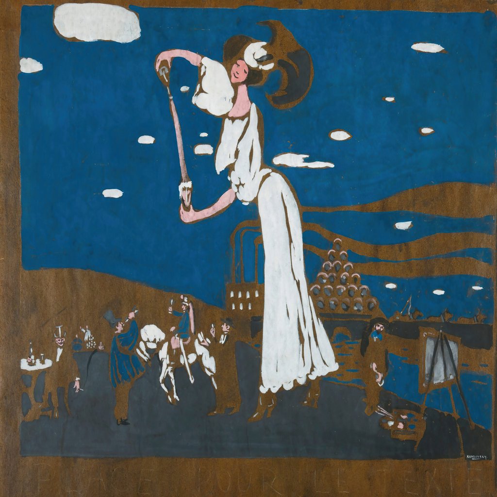Wassily Kandinsky - Sketch For A Poster For A French Brewery (1906)