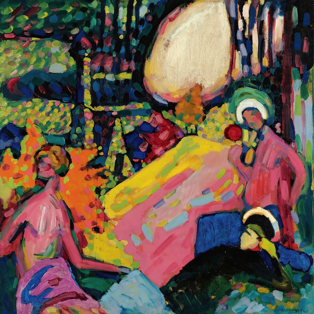 Wassily Kandinsky - Weisser Klang (white-frame Sound) (1908)
