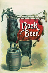 Rode & Brand - Bock beer, banner Bock (1894)