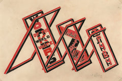 Gustav Klutsis - Propaganda Stand (Workers of the World Unite) (1922)