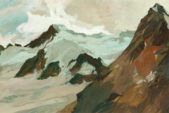 Hugo Hodiener - Snow-covered summit in the high mountains