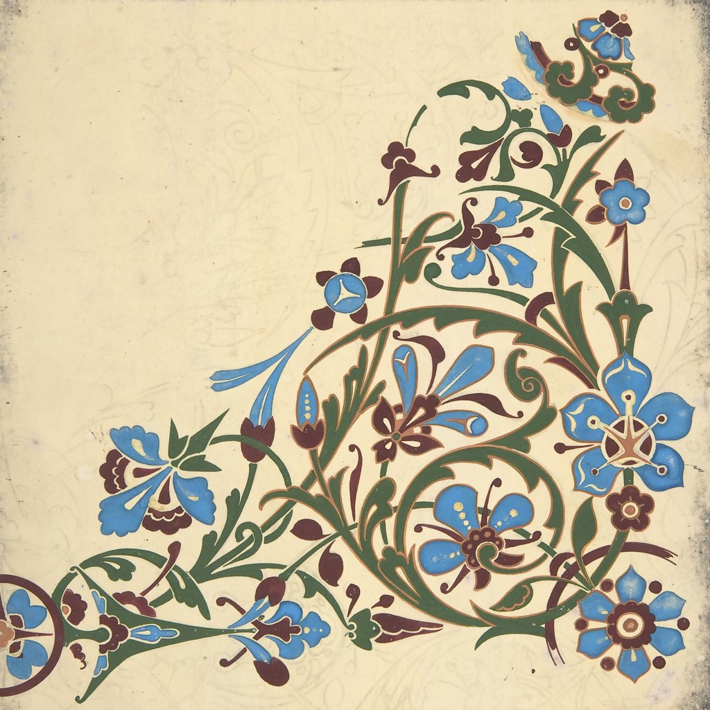 Christopher Dresser - Design for a Floral Pattern (ca. 1883)