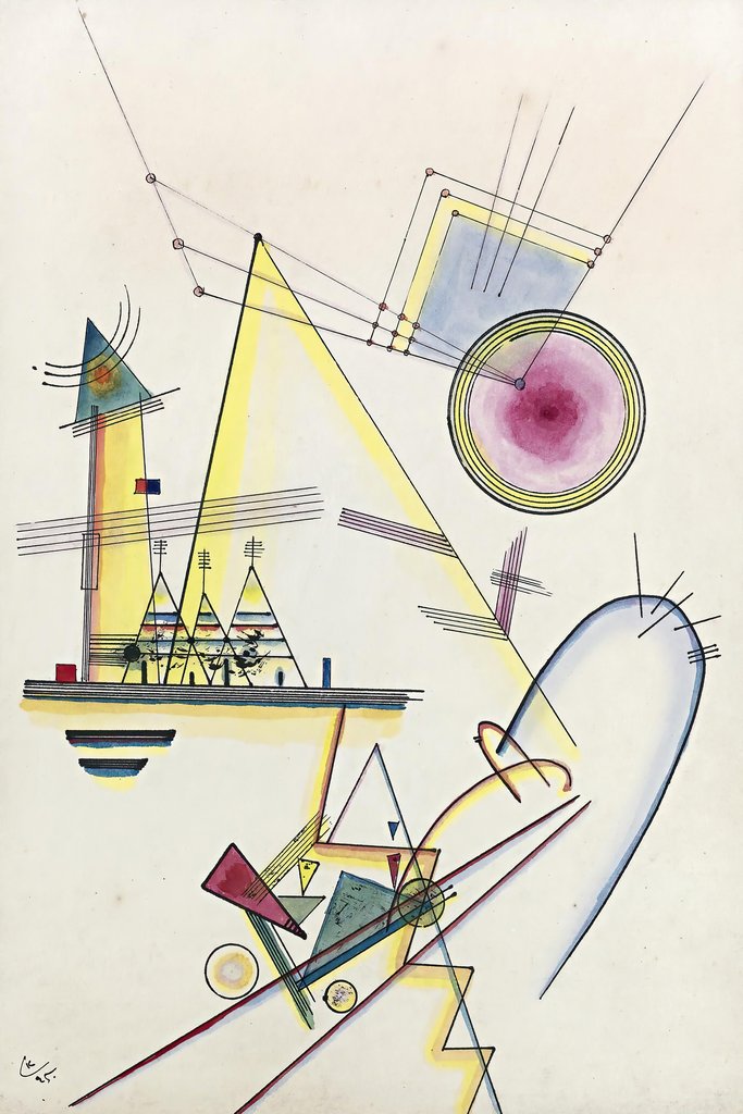 Wassily Kandinsky - Zartes Gemüt (Delicate Soul) (1925)