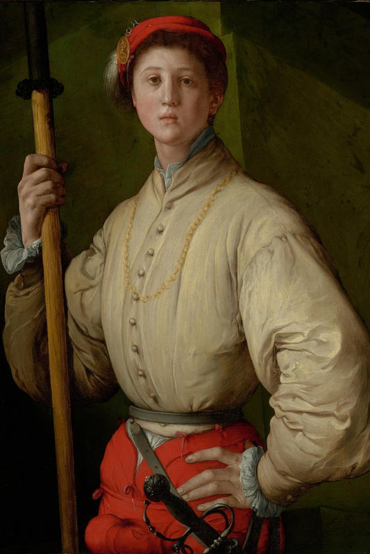 Pontormo (Jacopo Carucci) - Portrait of a Halberdier (1529–1530)
