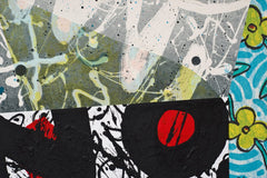 Stock Photos - Hand Painted Paper Collage as Design Element