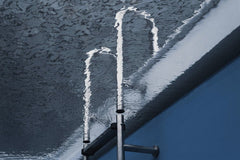 David Yu - Creative water reflection with metal pipe in a swimming pool.
