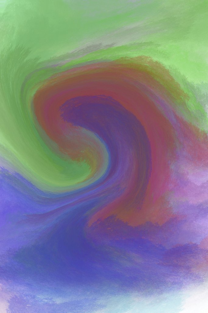 Engin Akyurt - Vibrant abstract painting with swirling colors in a dynamic composition.