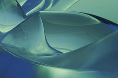 Steve Johnson - Abstract fluid shapes in blue-green tones create a dynamic and smooth texture, ideal for modern design.