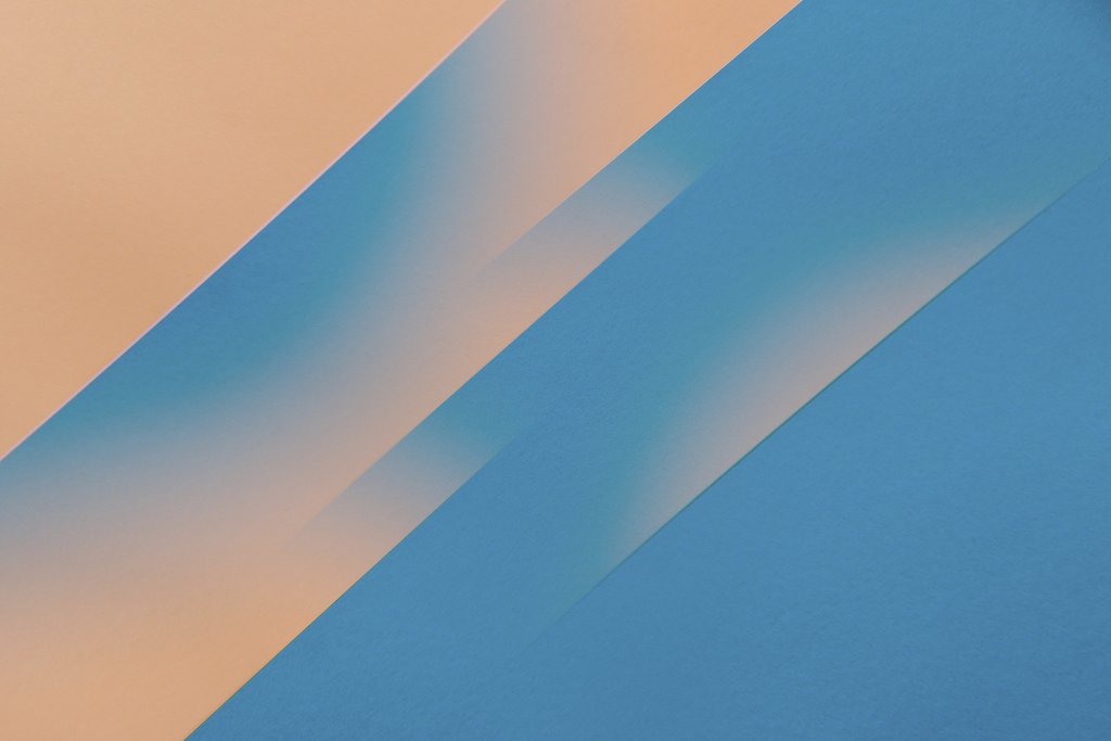 Edward Jenner - Artistic abstract with blue and orange diagonal stripes, perfect for background or design use.