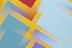 Edward Jenner - Colorful abstract geometric composition with pastel overlays on a vibrant background.