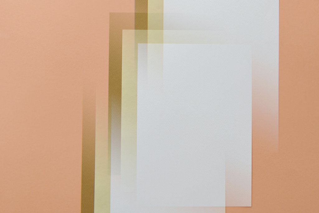 Edward Jenner - Contemporary abstract art featuring overlapping geometric shapes in muted pastel colors.