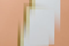 Edward Jenner - Contemporary abstract art featuring overlapping geometric shapes in muted pastel colors.