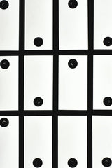Eva Bronzini - Abstract black and white grid pattern creates a striking visual design.