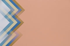 Edward Jenner - Modern abstract geometric design featuring layered triangles on a pastel background.