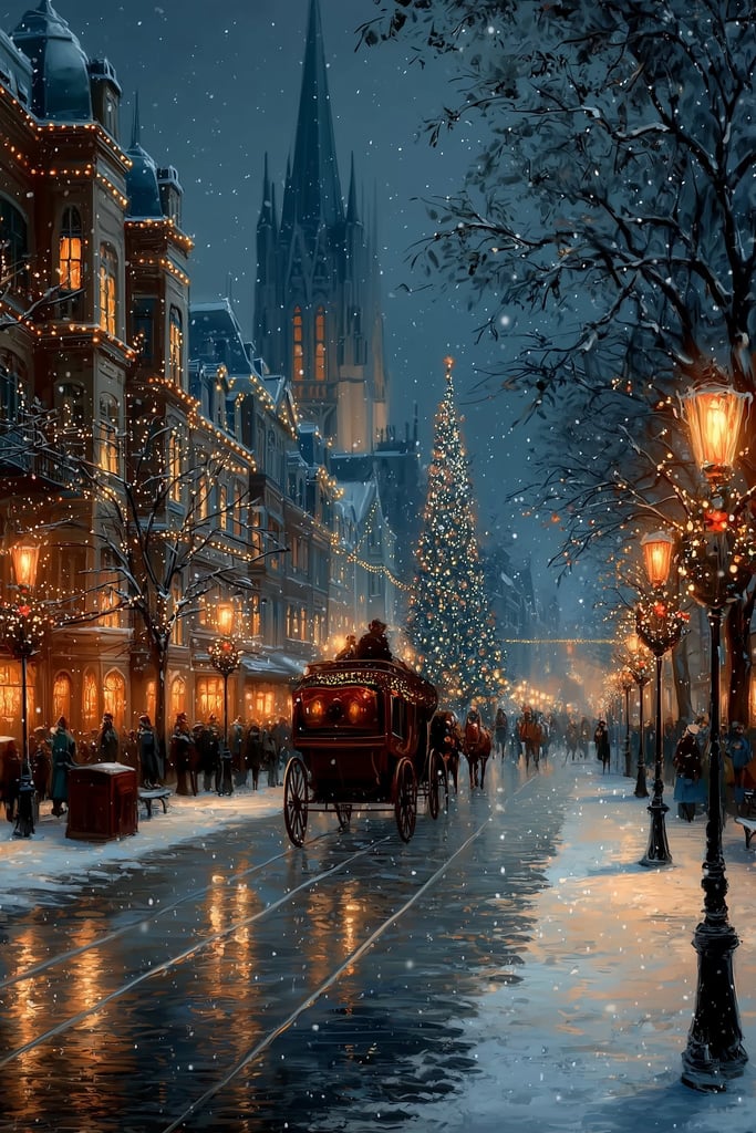 A Carriage on Christmas Eve by James Green