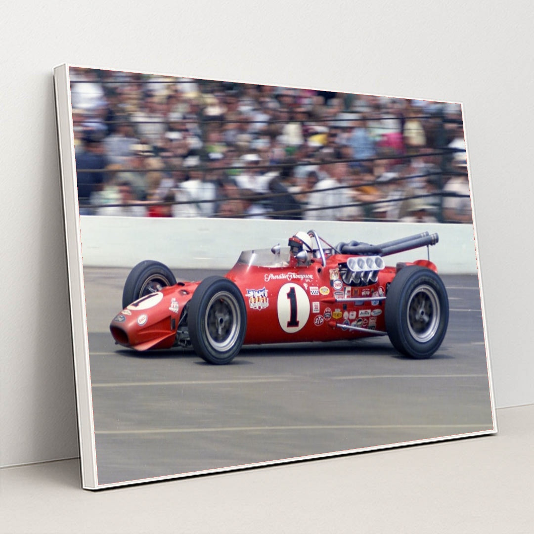 A.J. Foyt IndyCar — Legendary No. 1 Racing Machine by IndyCar Historical Archive - White Frame Stretchiez