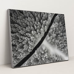 A Line Drawn in Winter by Michael Hacker - Silver Frame Stretchiez